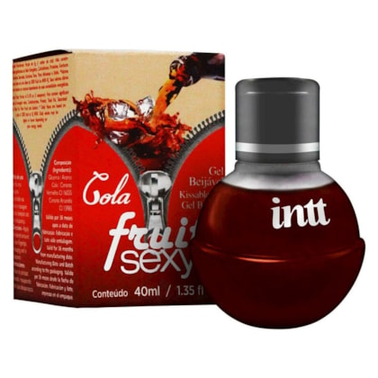 Intt Fruit Sexy - Gel Beijável Corporal Que Esquenta | Sabor: Cola