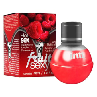 Intt Fruit Sexy - Gel Beijável Corporal Que Esquenta | Sabor: Framboesa