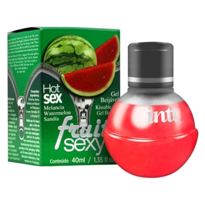 Intt Fruit Sexy - Gel Beijável Corporal Que Esquenta | Sabor: Melancia