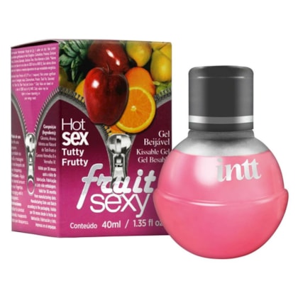 Intt Fruit Sexy - Gel Beijável Corporal Que Esquenta | Sabor: Tutti Frutti