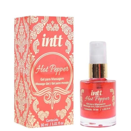 Intt Pepper - Gel Estimulante Unissex com Sabor Cereja e Pimenta que Esquenta