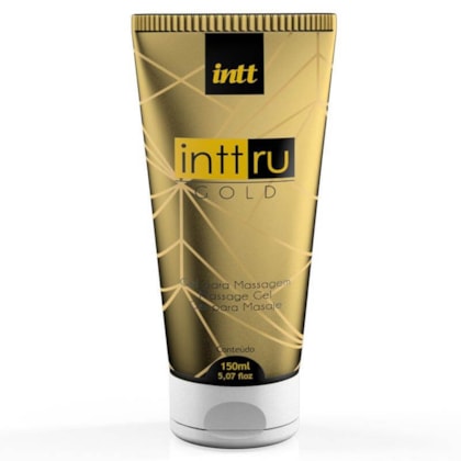 Intt Ru Gold - Gel Ultra Deslizante Para Massagem Nuru ou Práticas do Fisting