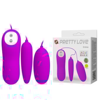 Irma - Duas Cápsulas Vibratória Com 12 Modos de Vibração e Controle Com Fio