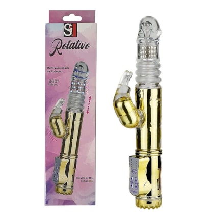 Jack Rabbit - Vibrador Rotativo Coelhinho Com 36 Níveis de Vibrações, 8 Rotações e 8 Funções de Vai e Vem