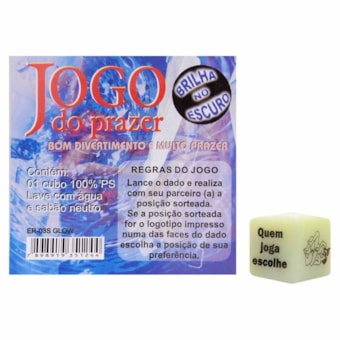 Jogo do Prazer Fosforescente - Dado Unitário de Posições Hétero