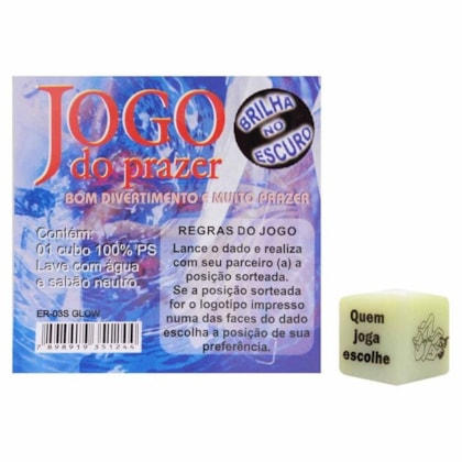 Jogo do Prazer Fosforescente - Dado Unitário de Posições Hétero