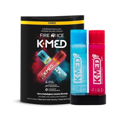 K-Med Fire & Ice - Kit de Gel Lubrificante Íntimo Hot 40g + Ice 40g