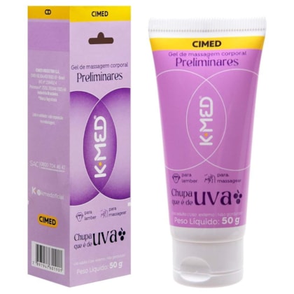 K-Med Preliminares - Gel Lubrificante Para Lamber e Massagear | Uva