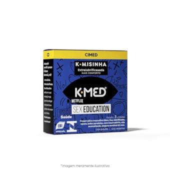 K-Misinha Extralubrificaaada - Preservativo K-Med Sex Education | 3 Unidades