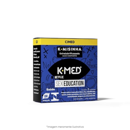 K-Misinha Extralubrificaaada - Preservativo K-Med Sex Education | 3 Unidades