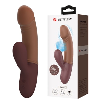 Kane - Vibrador Rabbit com 7 Modos de Vibração e 7 Ondas de Pressão no Clítoris