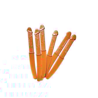 Kit de 6 Facas Com Cabo Formato de Pênis