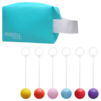 Kit Peridell - Bolinhas de Pompoar e Ginástica Íntima Com 6 Esferas