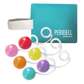 Kit Peridell - Bolinhas de Pompoar e Ginástica Íntima Com 6 Esferas