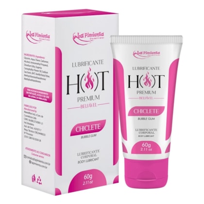 La Pimienta - Lubrificante Hot Beijável a Base de Água | Sabor: Chiclete