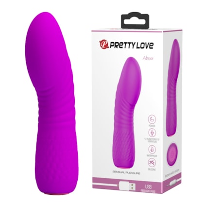 Leif - Vibrador Ponto G Com Relevos no Corpo e 12 Funções  de Vibração