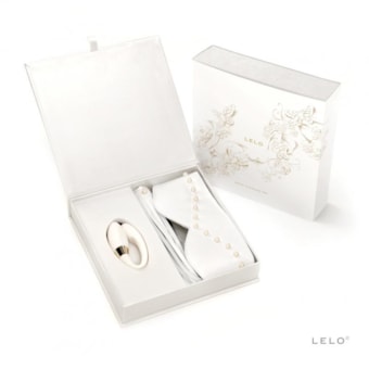 Lelo Bachelor Bridal Pleasure Kit - Kit Sensual de Luxo Com Vibrador Para Casal, Venda e Chicote (PRODUTO DE VITRINE)