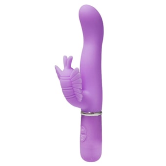 Levina - Vibrador Rabbit Com 30 Funções de Vibração e Estimulador de Clítoris em Formato Borboleta