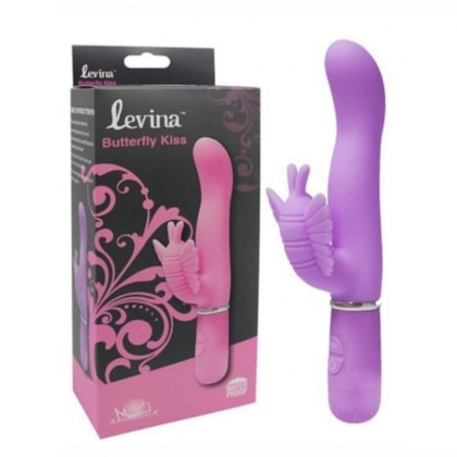 Levina - Vibrador Rabbit Com 30 Funções de Vibração e Estimulador de Clítoris em Formato Borboleta