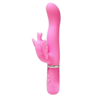 Levina - Vibrador Rabbit Com 30 Funções de Vibração e Estimulador de Clítoris em Formato Borboleta