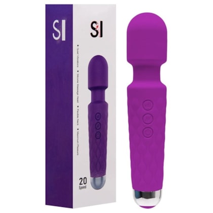 Love Magic - Vibrador Massageador com 20 Funções de Vibração e 7 Velocidades | Roxo