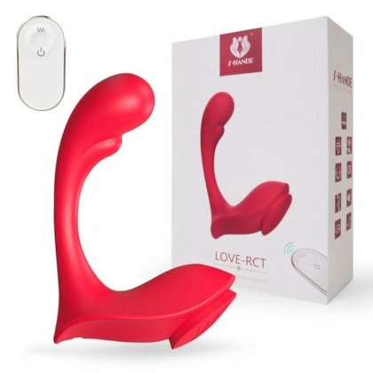 Love-RCT - Vibrador Dual Ponto G e Clítoris Com 9 Modos de Vibração, Imã Para Calcinha e Controle Remoto Sem Fio