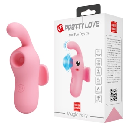 Magic Fairy - Vibrador Dedeira Com 10 Vibrações, 10 Ondas de Pressão e Função Memória