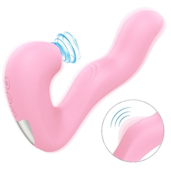 Magic Finger - Vibrador 3 em 1 Com 10 Modos de Vibração, 5 de Pulsação e 5 de Ondas de Pressão