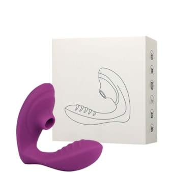 Mary - Vibrador Dual Ponto G e Clítoris Com 10 Funções de Vibração e 10 Ondas de Pressão