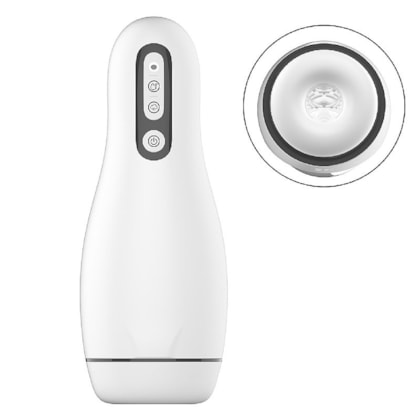 Masturbador Masculino Com 3 Modos de Pulsação e 10 Modos de Vibração