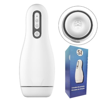 Masturbador Masculino Com 3 Modos de Pulsação e 10 Modos de Vibração