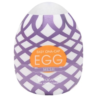 Mesh - Masturbador Egg Masculino com Textura de Malha