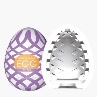 Mesh - Masturbador Egg Masculino com Textura de Malha