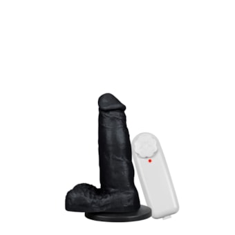 Mi Hombre - Pênis Maciço Realista Com Ventosa e  Vibrador | 12,5 x 4 cm