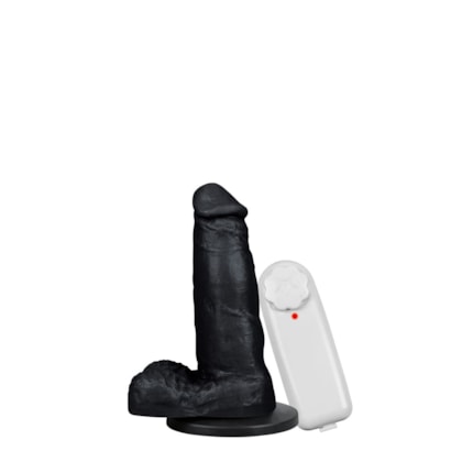 Mi Hombre - Pênis Maciço Realista Com Ventosa e  Vibrador | 12,5 x 4 cm
