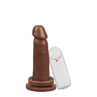 Mi Hombre - Pênis Maciço Realista Com Ventosa e Vibrador | 13,5  x 3,5 cm