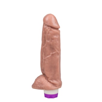 Mi Hombre - Pênis Maciço Realista com Vibrador e Escroto | 18x5cm