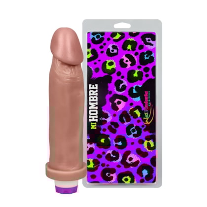 Mi Hombre - Pênis Maciço Realista com Vibrador e Escroto | 20x4,7cm