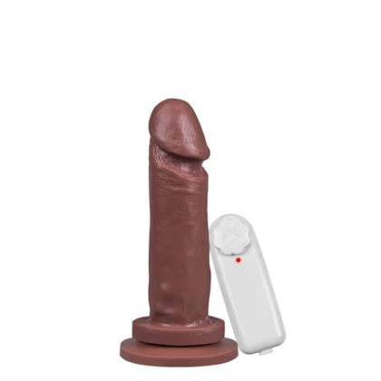 Mi Hombre - Pênis Maciço Realista com Vibrador e Ventosa | 15 x 4cm