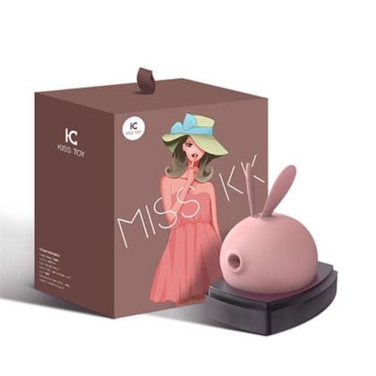 Miss KK - Vibrador Em Formato de Coelhinho Com 10 Modos de Vibração e 4 Ondas de Pressão (PRODUTO DE VITRINE)