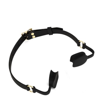 Mordaça Com Retrator Duplo de Boca e Fivela Ajustável