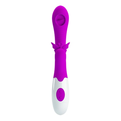 Moth - Vibrador Rabbit Com Língua Estimuladora no Ponto G e Estimulador Clitoriano Formato Borboleta