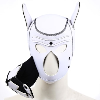 Neoprene Puppy Hood - Máscara de Cachorro Com Focinho Removivel