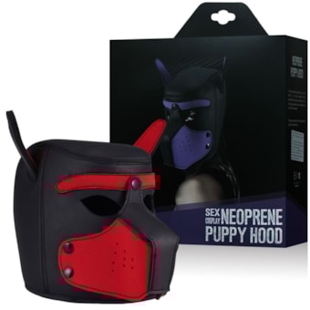 Neoprene Puppy Hood - Máscara de Cachorro Com Focinho Removivel | Tamanho: G