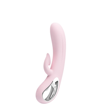 Nicola - Vibrador Rabbit Com Alça Metalizada, Sugador Clitoriano e 12 Funções em Cada Motor Independente