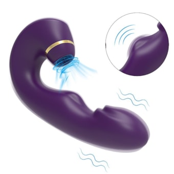 Oiga - Vibrador 3 em 1, 11 Modos Ponto G, 5 Pulsações e 5 Modos de Sucção