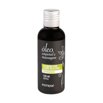 Óleo Corporal Para Massagem Alto Poder de Hidratação Com Aroma Verbena Com Limão Siciliano Traz Sensação de Refrescância