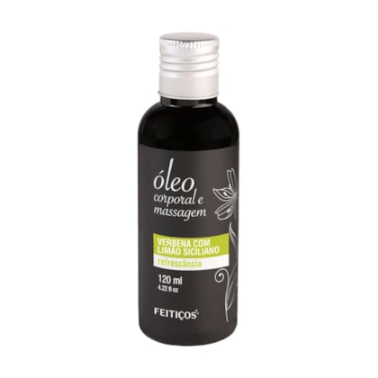 Óleo Corporal Para Massagem Alto Poder de Hidratação Com Aroma Verbena Com Limão Siciliano Traz Sensação de Refrescância