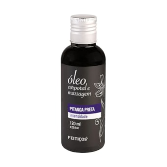Óleo Corporal Para Massagem Com Alto Poder de Hidratação e Aroma de Pitanga Preta Que Traz Intensidade ao Momento