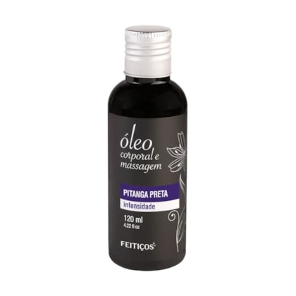 Óleo Corporal Para Massagem Com Alto Poder de Hidratação e Aroma de Pitanga Preta Que Traz Intensidade ao Momento